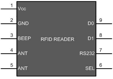 Image result for em18 rfid reader module pin diagram